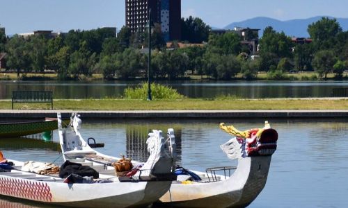 sloans lake boats landscape